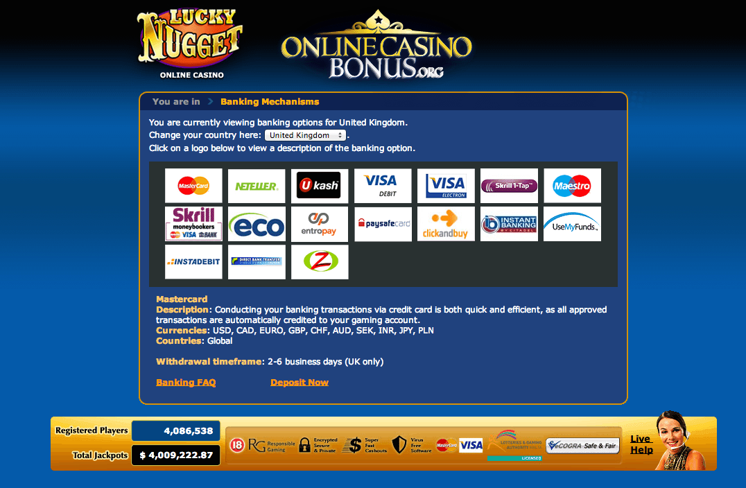 lucky nugget 150 free spins