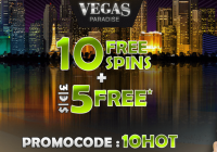 10 ND Free Spins at Vegas paradise